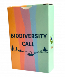 Biodiversity Call box with playcards inside